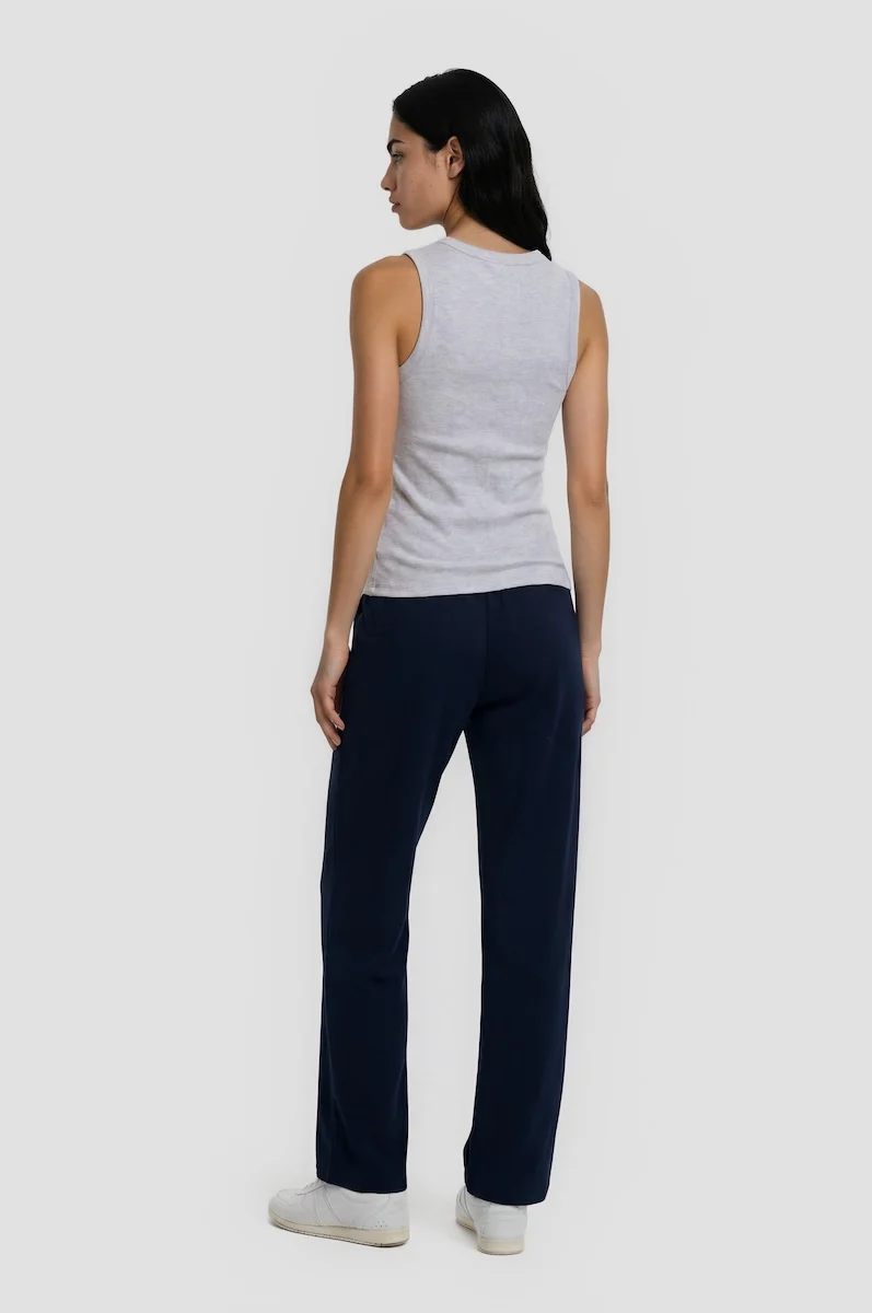 Classic Straight Leg Sweatpants - Navy - Image 2