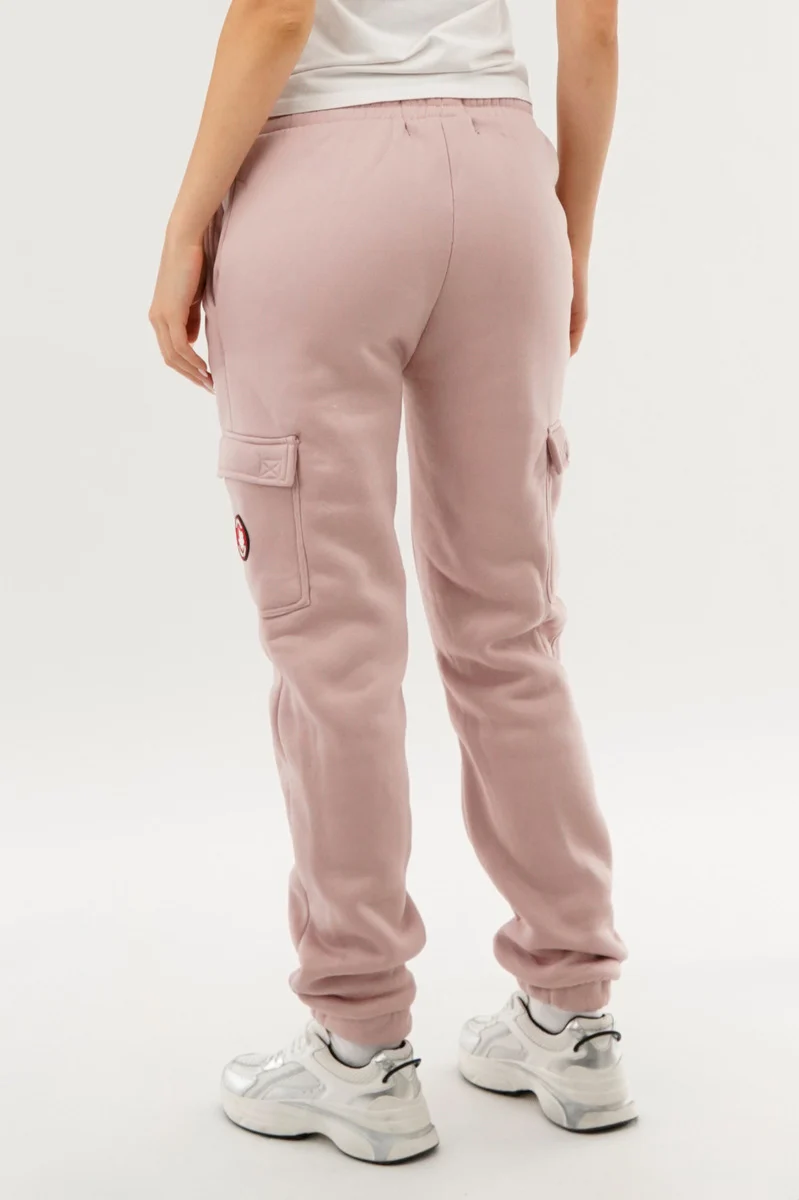 Fleece Cargo Joggers - Pink - Image 3