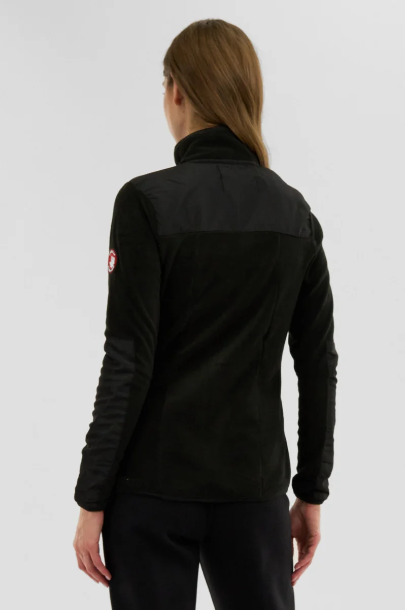 Fleece Lightweight Jacket - Black - Image 3