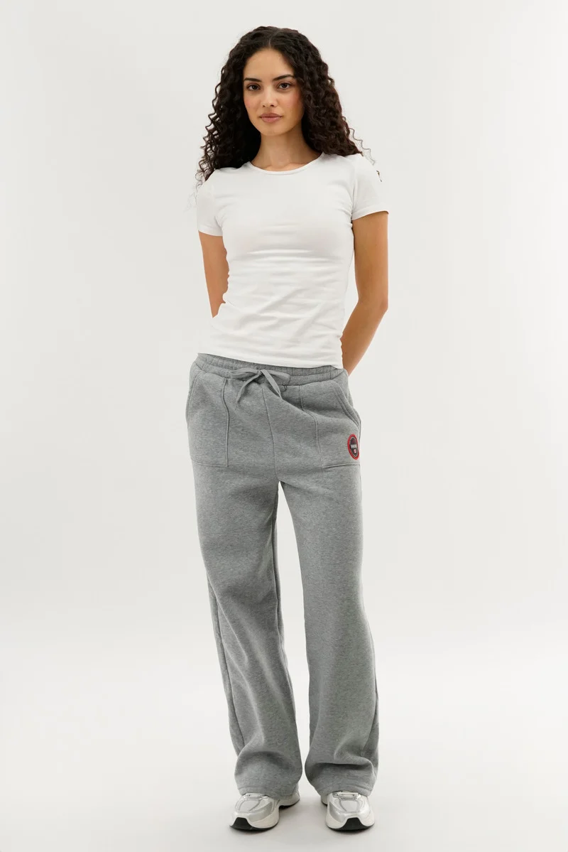 Wide Leg Sweatpants - Grey - Image 5