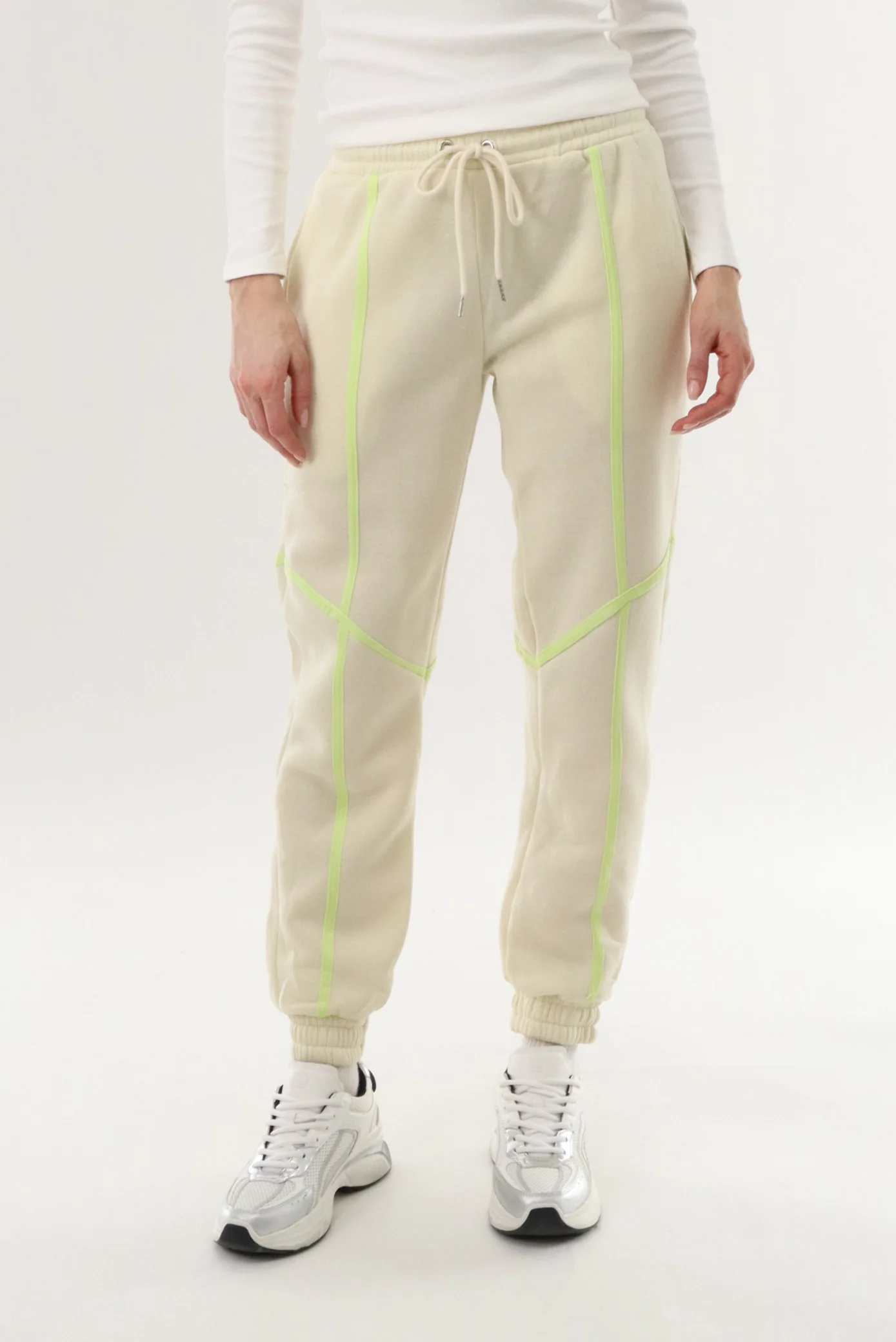 Fleece Joggers - Cream