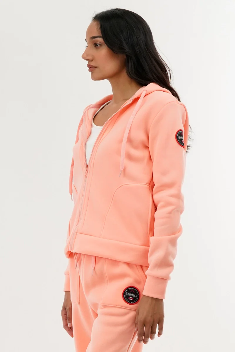 Classic Zip Up Hoodie - Pink - Image 2