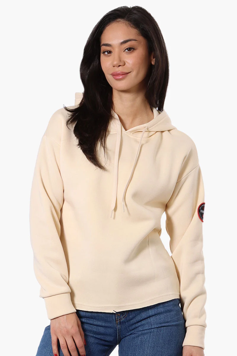 Solid Basic Hoodie - Cream