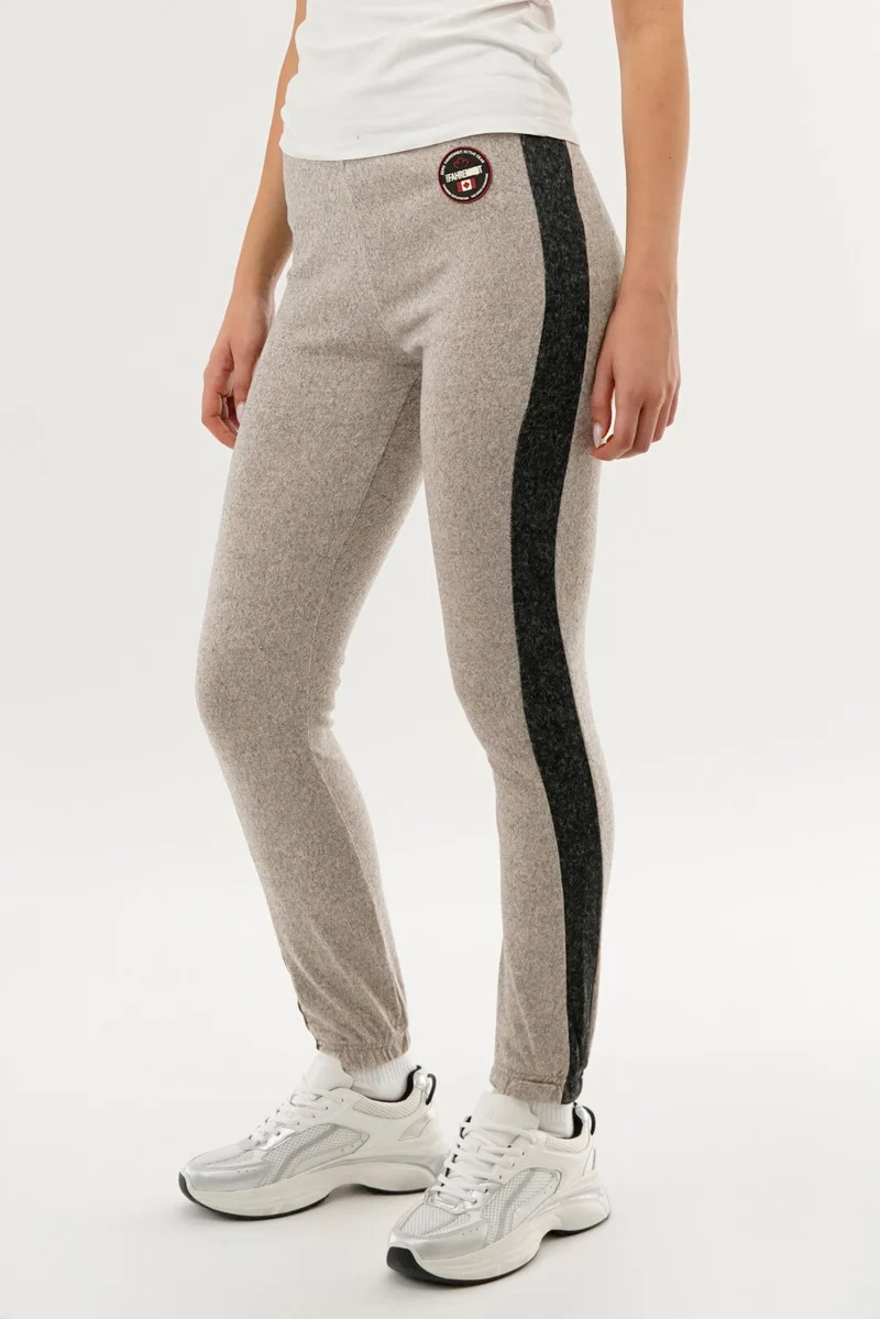 Side Stripe Joggers - Cream - Image 2