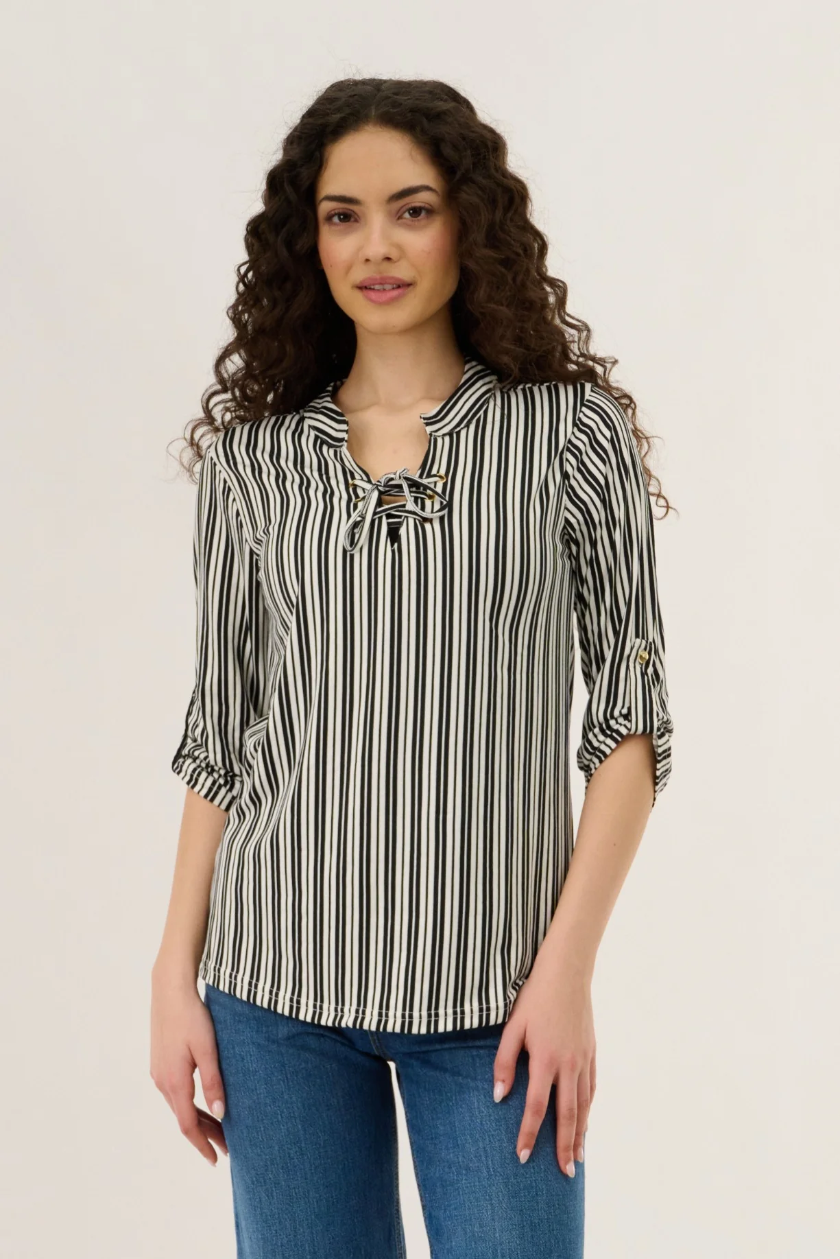 Tie-Up Blouse - Black