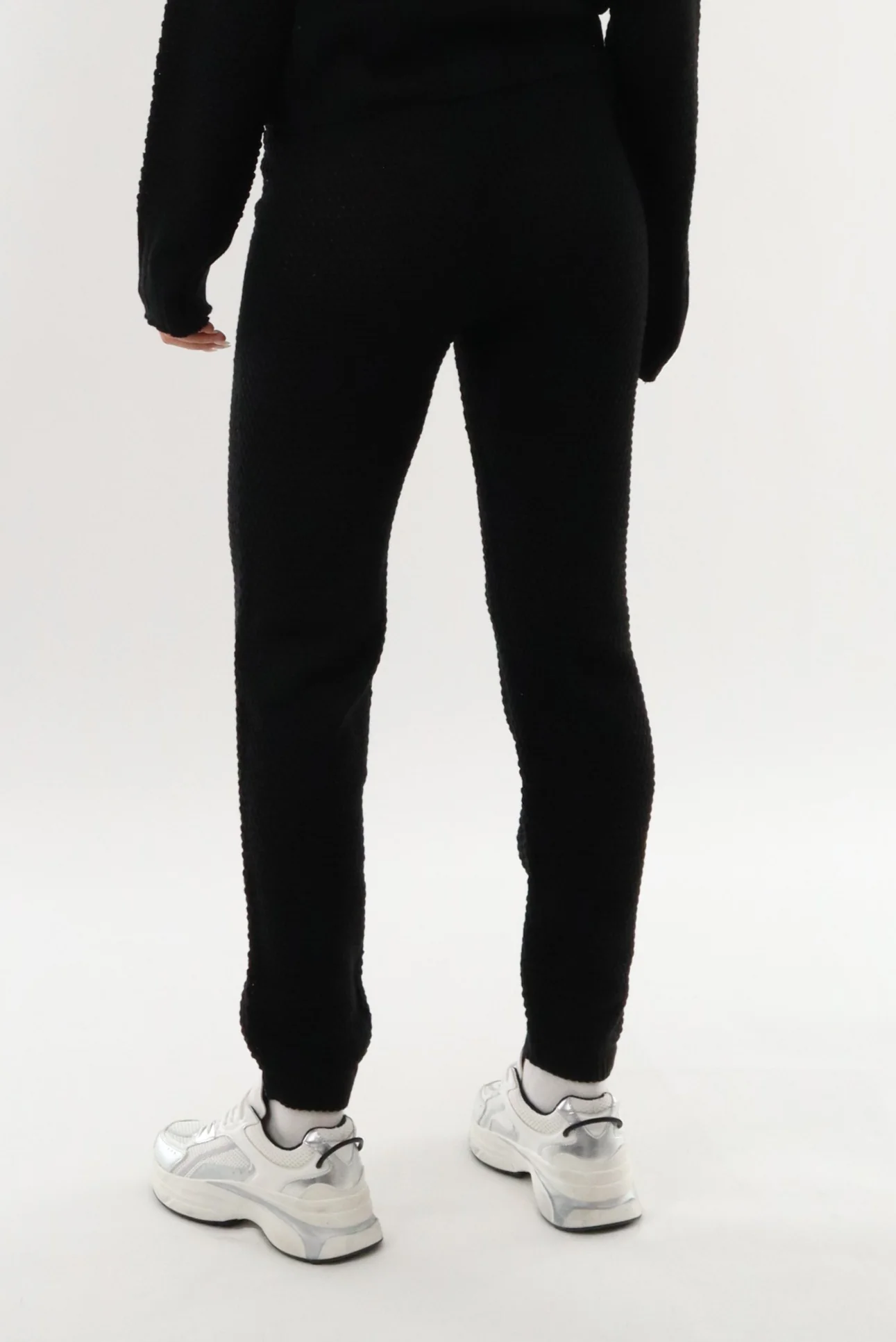 Knit Joggers - Black - Image 3
