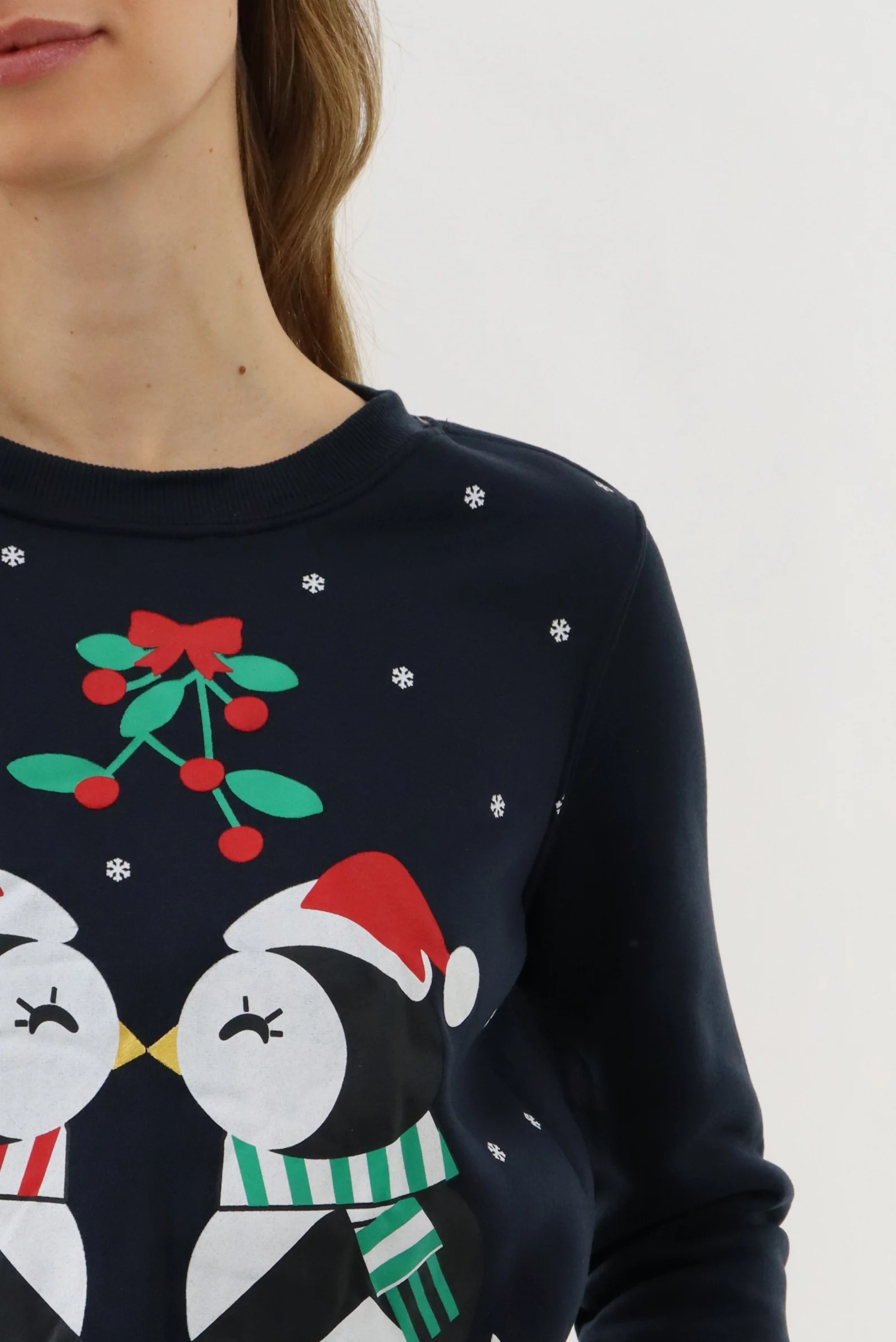 Penguins Christmas Sweater - Navy - Image 4