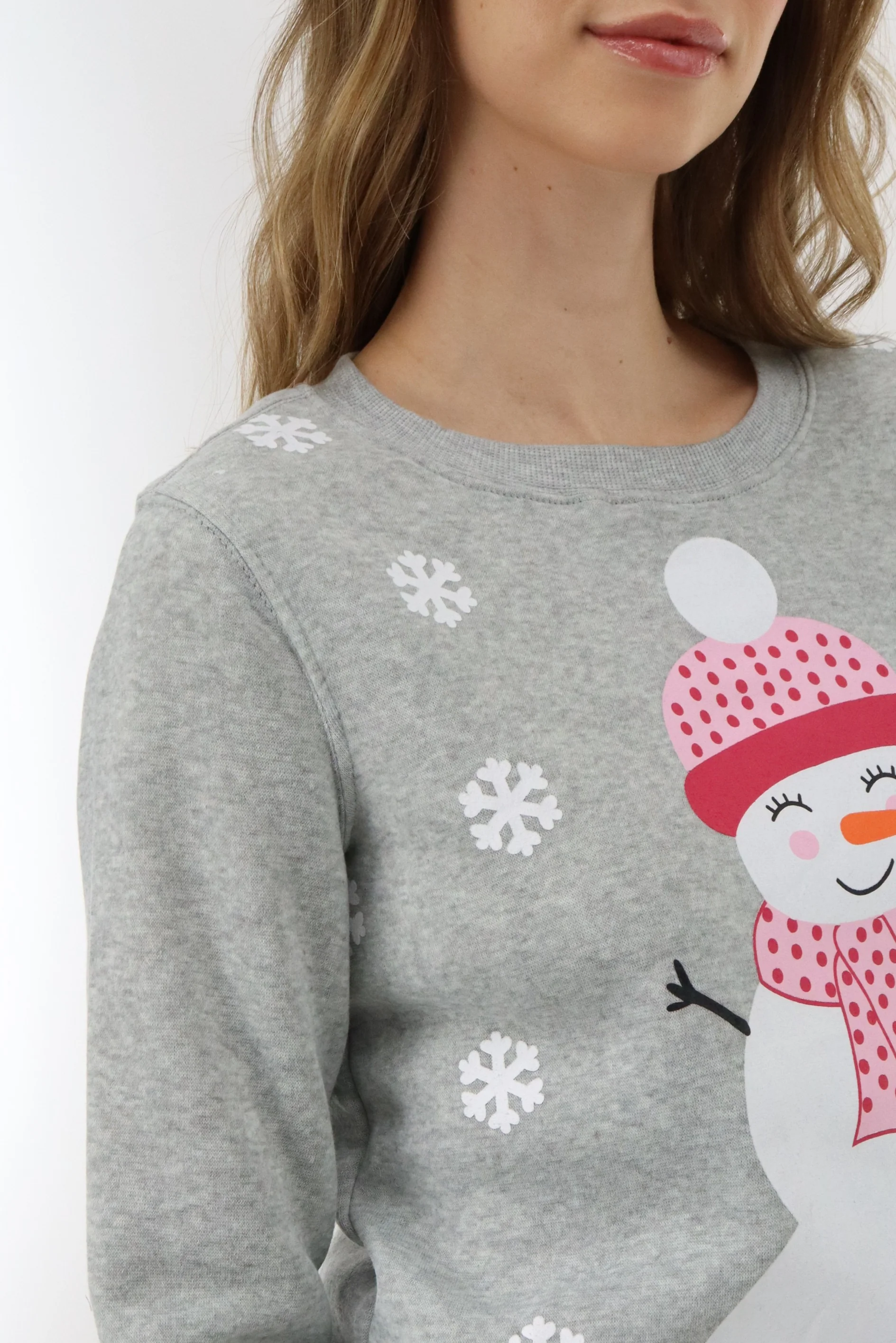 Snowman Christmas Sweater - Grey - Image 4