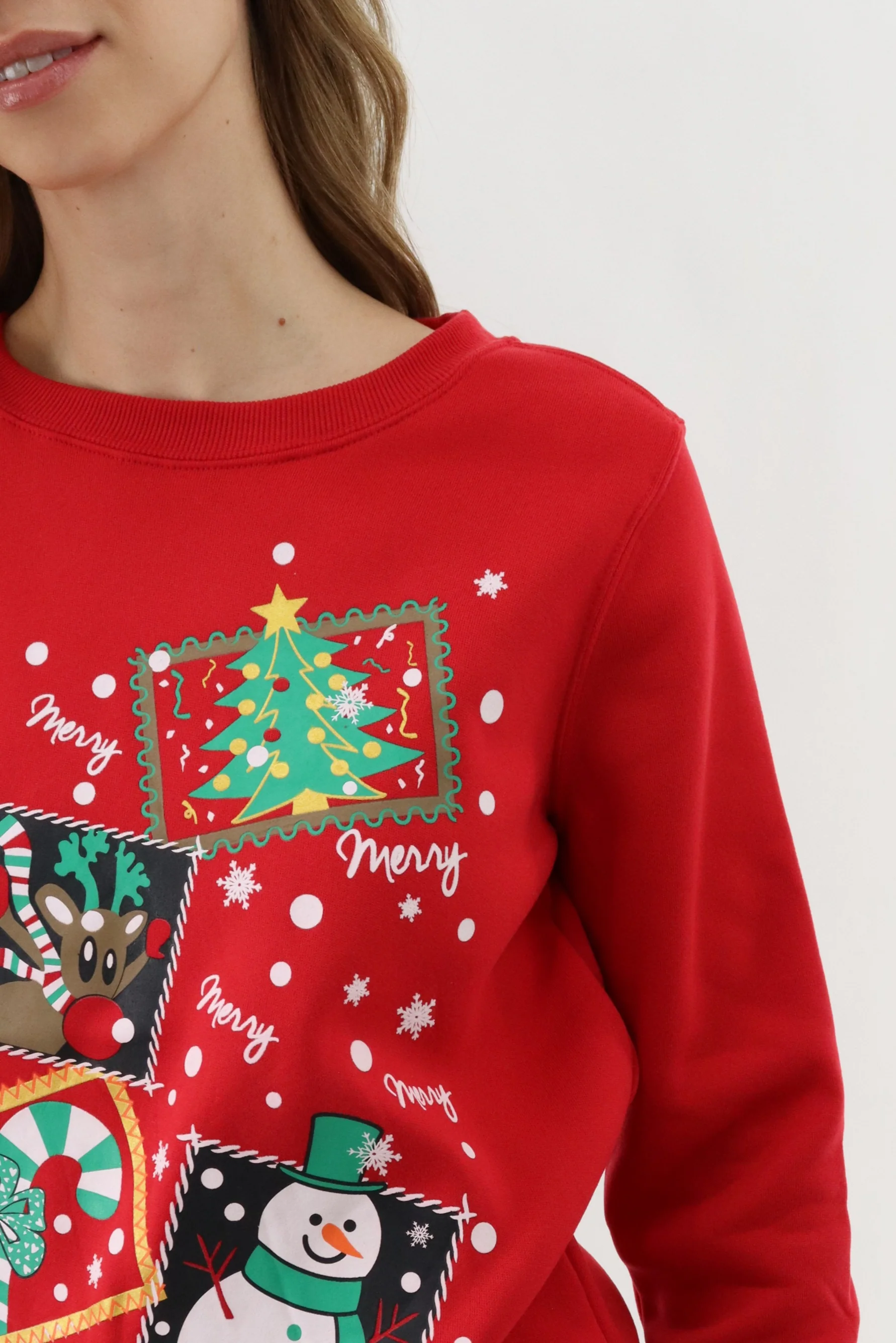 Merry Christmas Sweater - Red - Image 4