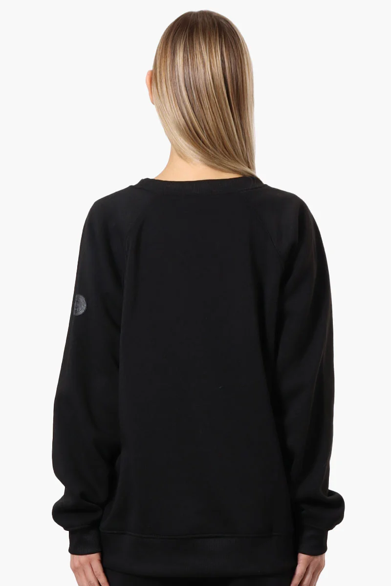 London Print Fleece Crewneck Sweatshirt - Black - Image 3