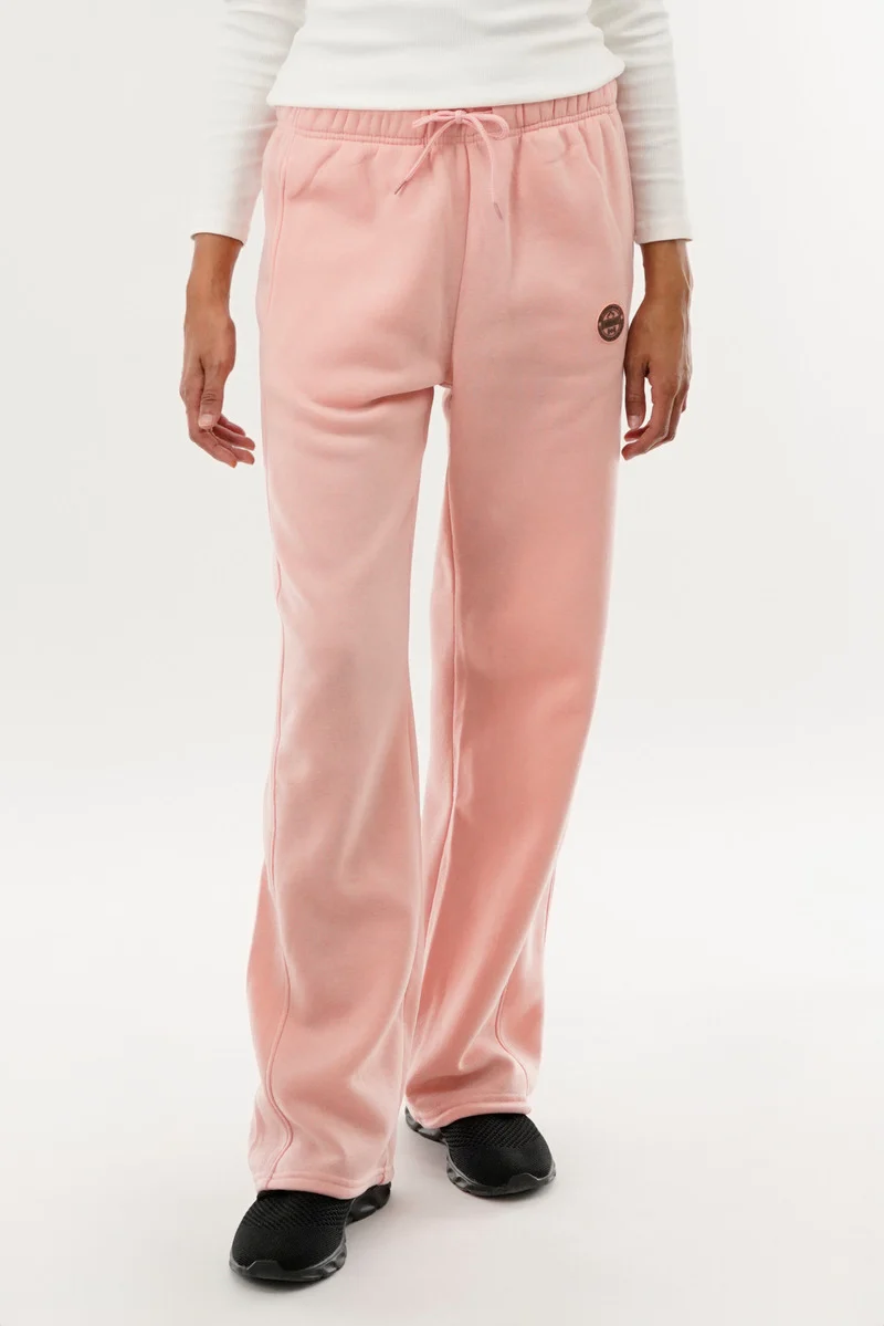 Classic Wide Leg Sweatpants - Pink