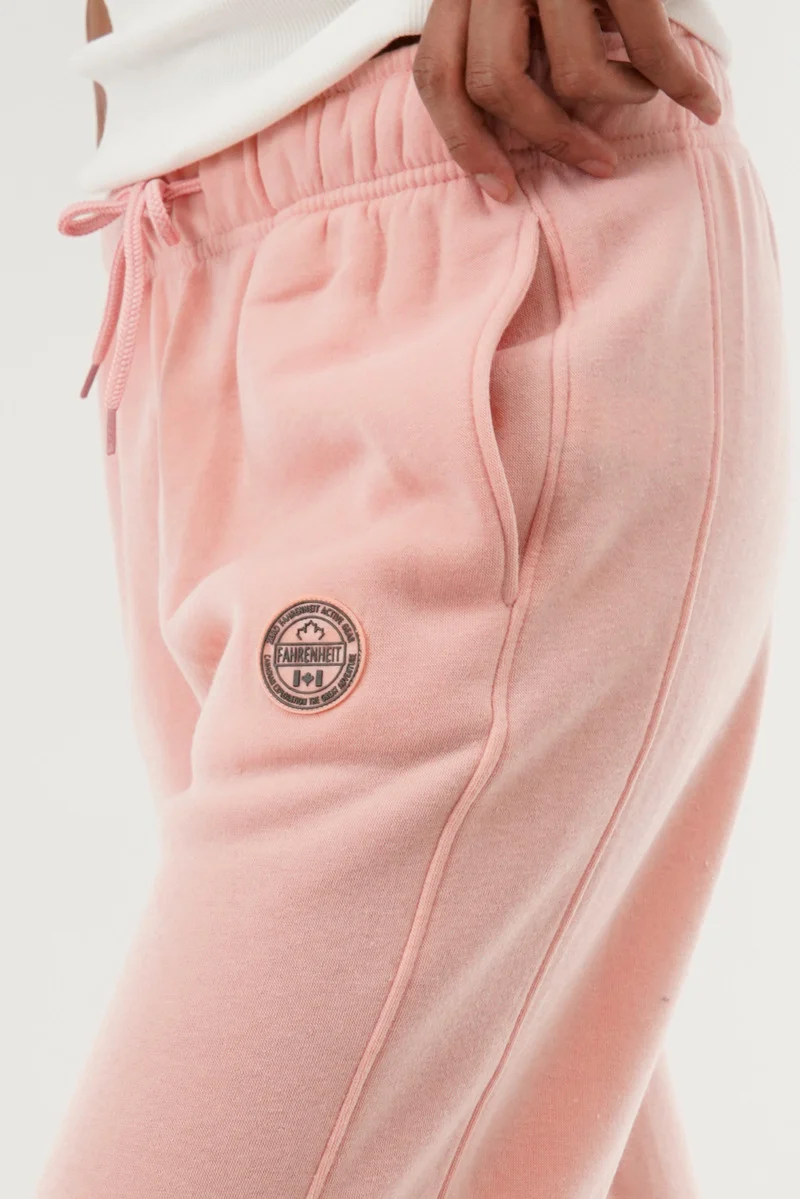 Classic Wide Leg Sweatpants - Pink - Image 4