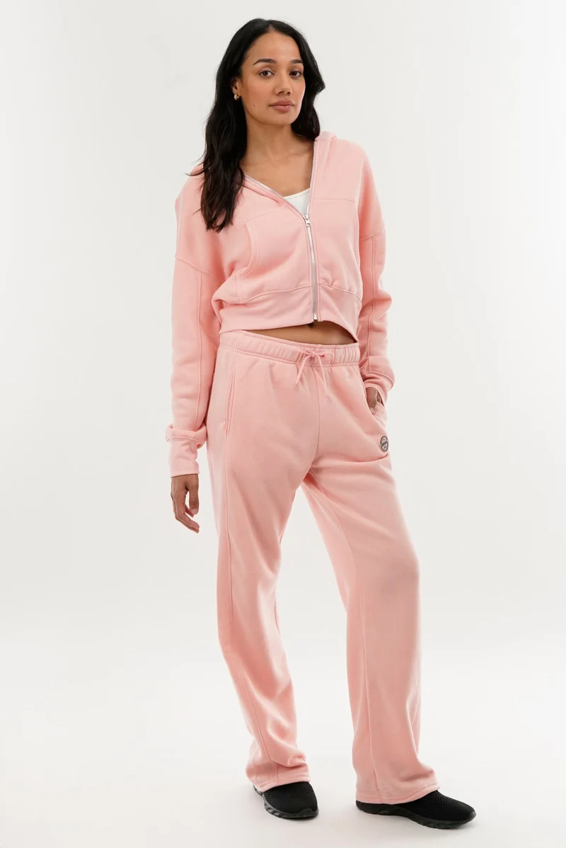 Classic Wide Leg Sweatpants - Pink - Image 5