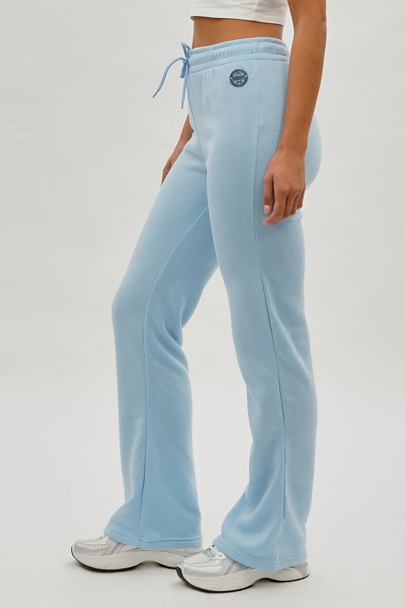 Wide Leg Drawstring Sweatpants - Aqua - Image 2