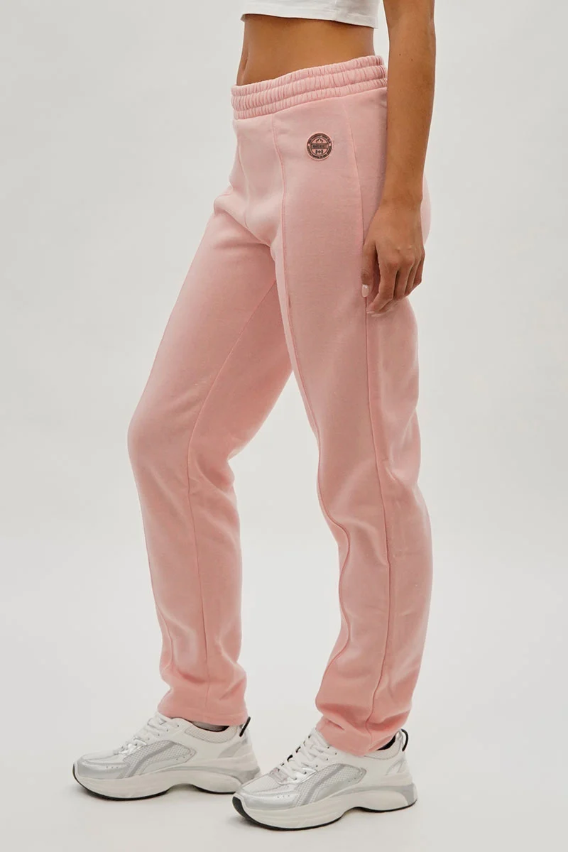 Fleece Straight Leg Jogger Sweatpants - Pink - Image 2