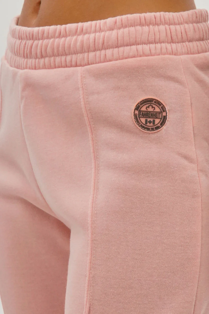Fleece Straight Leg Jogger Sweatpants - Pink - Image 4